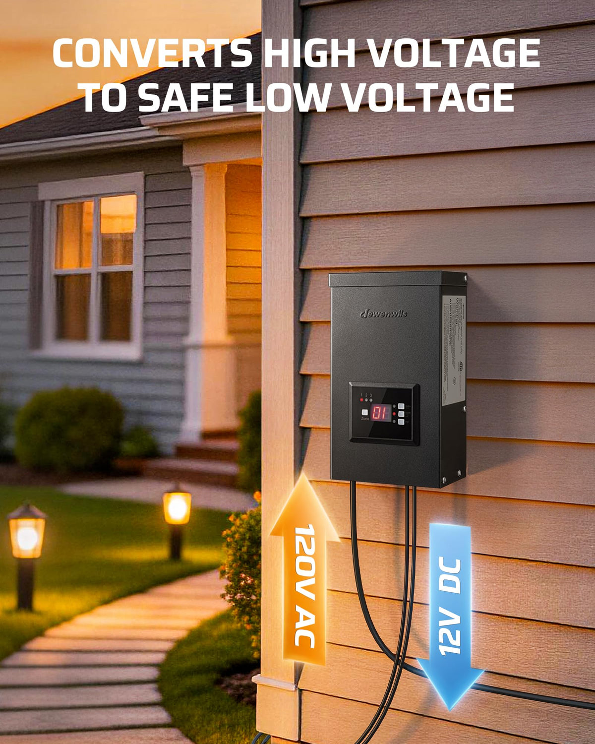 200W Low Voltage Landscape Transformer with Timer and Photocell Sensor O697528