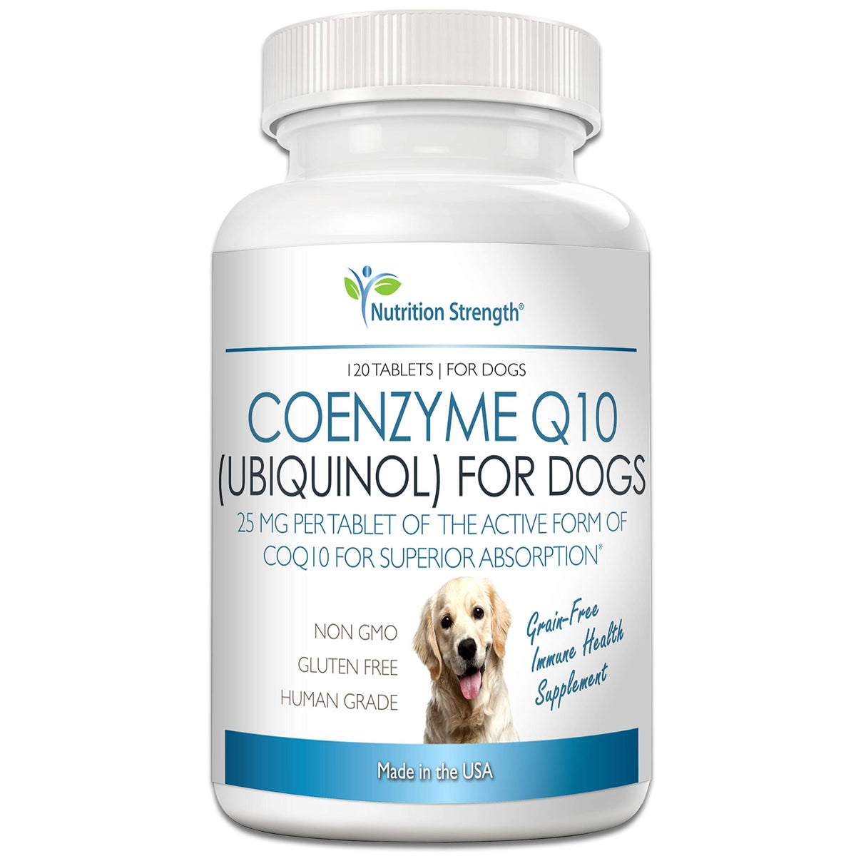 Coenzyme Q10 for Dogs Grain-Free Supplement, 120 Chewable Tablets P188921