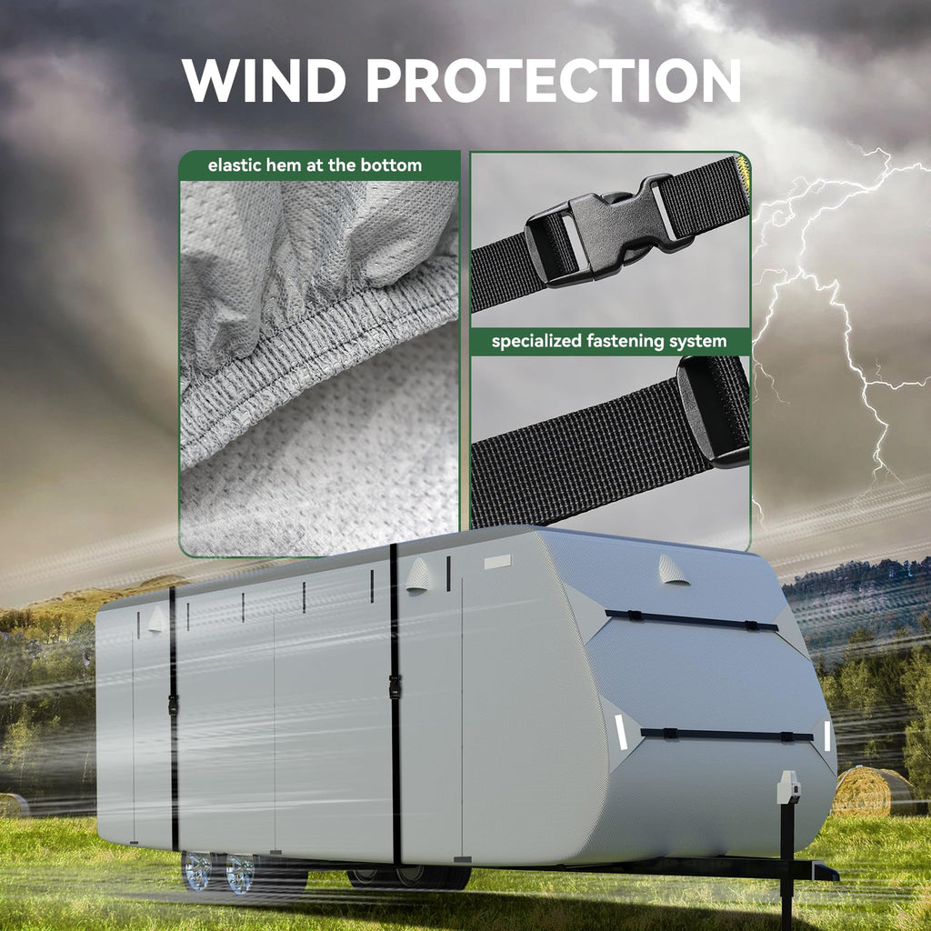 Grey 27'-30' RV Travel Trailer Cover C370