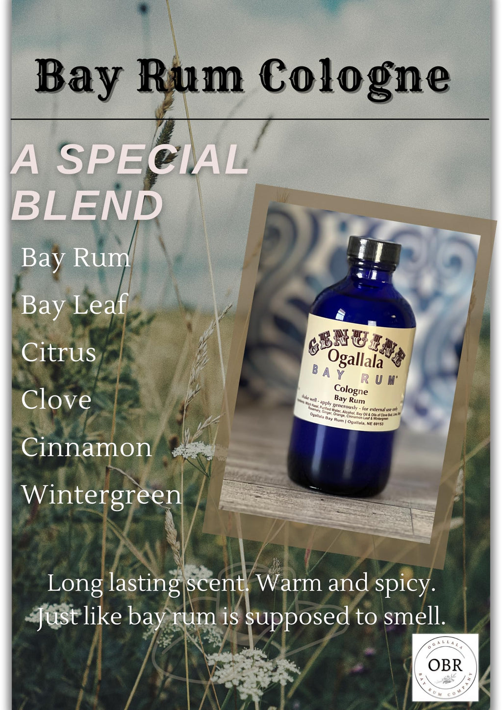 Bay Rum Cologne 8 oz D98668