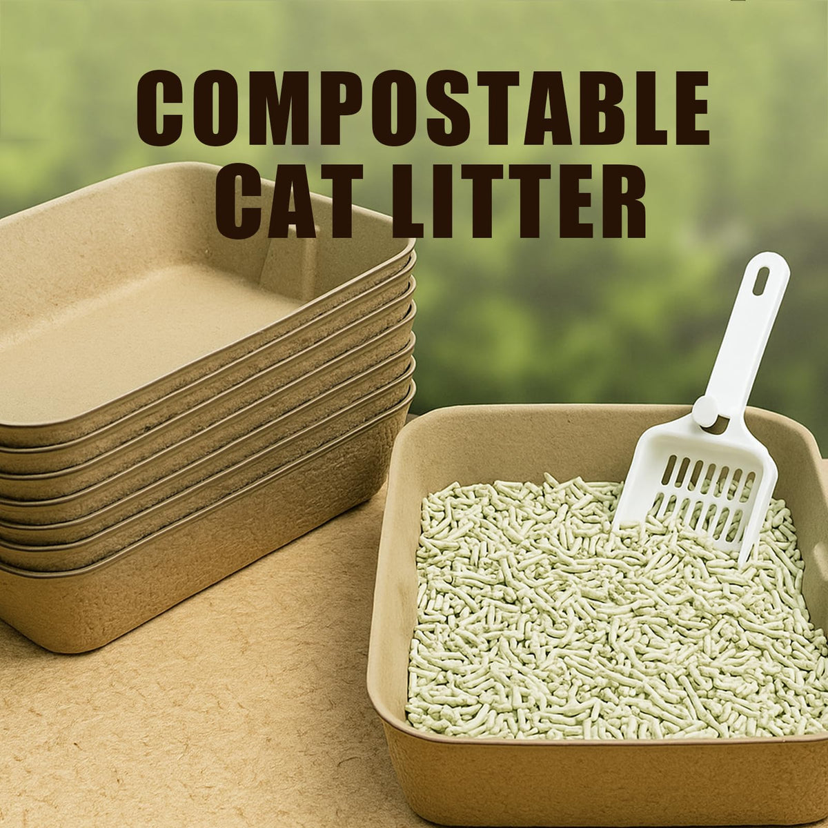 8 Pack Disposable Litter Boxes N781500