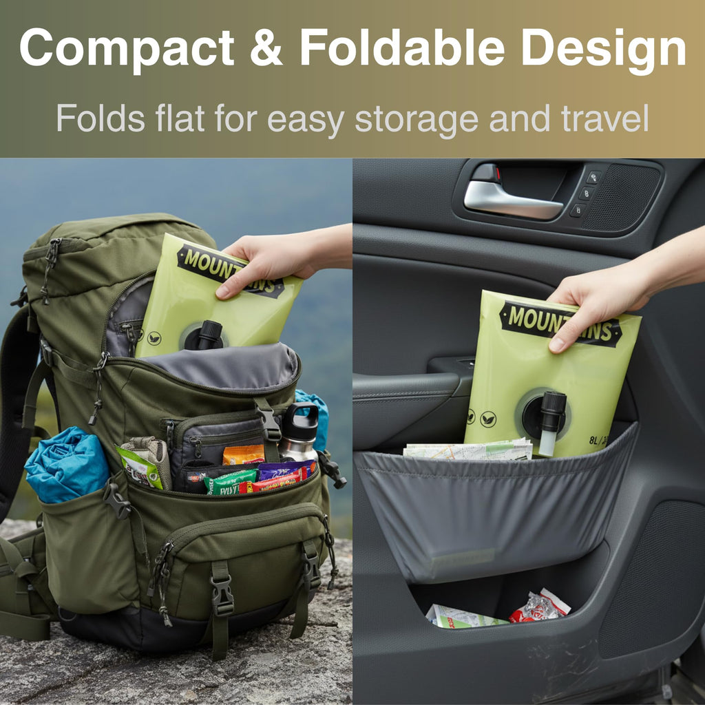 2 Gallon Collapsible Water Container with Spout W807966