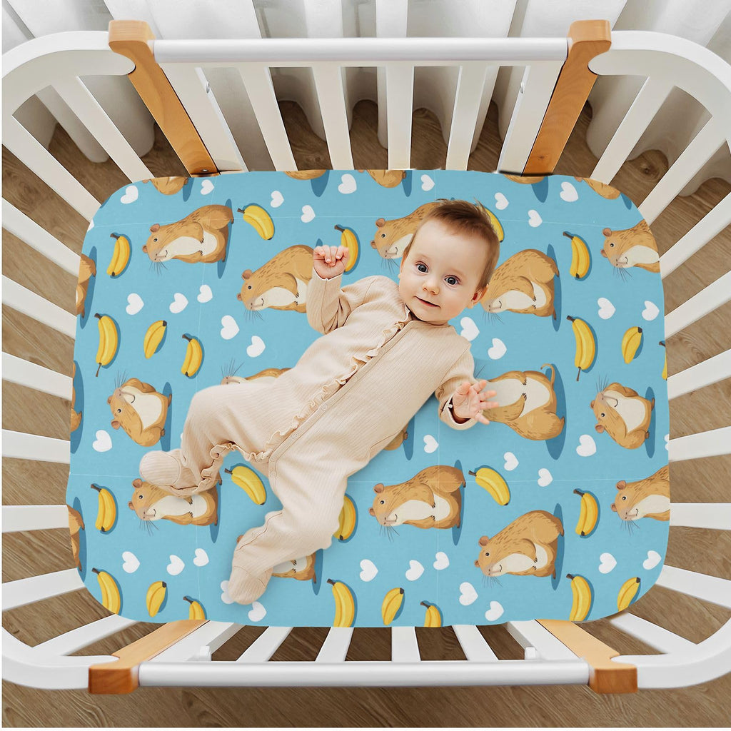 Soft Breathable Microfiber Fitted Crib Sheet, Standard Size 28in x 52in F67936