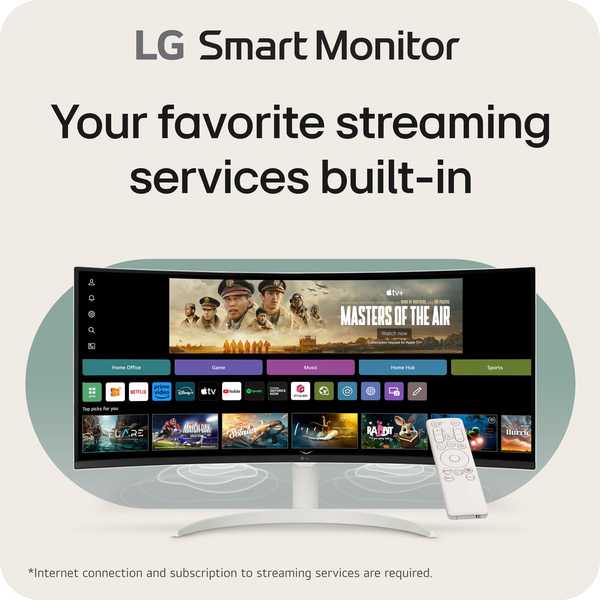 34-inch QHD Curved UltraWide Smart Monitor with Built-in Speaker C963