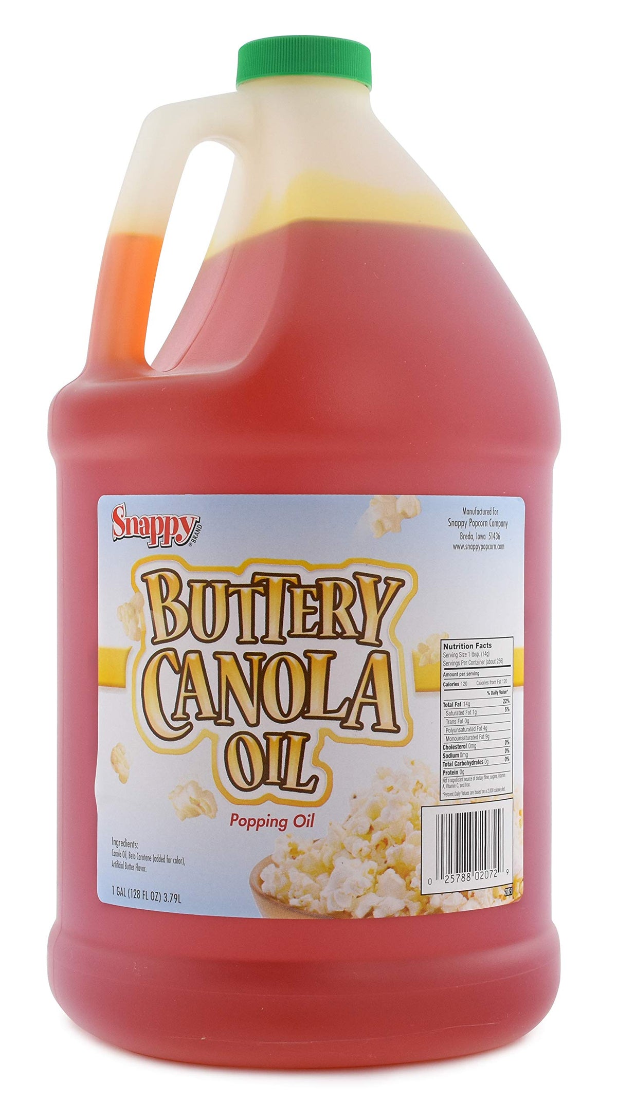 Canola Oil, Butter Flavored Popcorn Oil, 1 Gallon Q9749