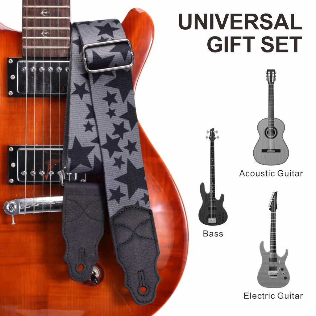 2 Inches Guitar Strap with Leather End H830367