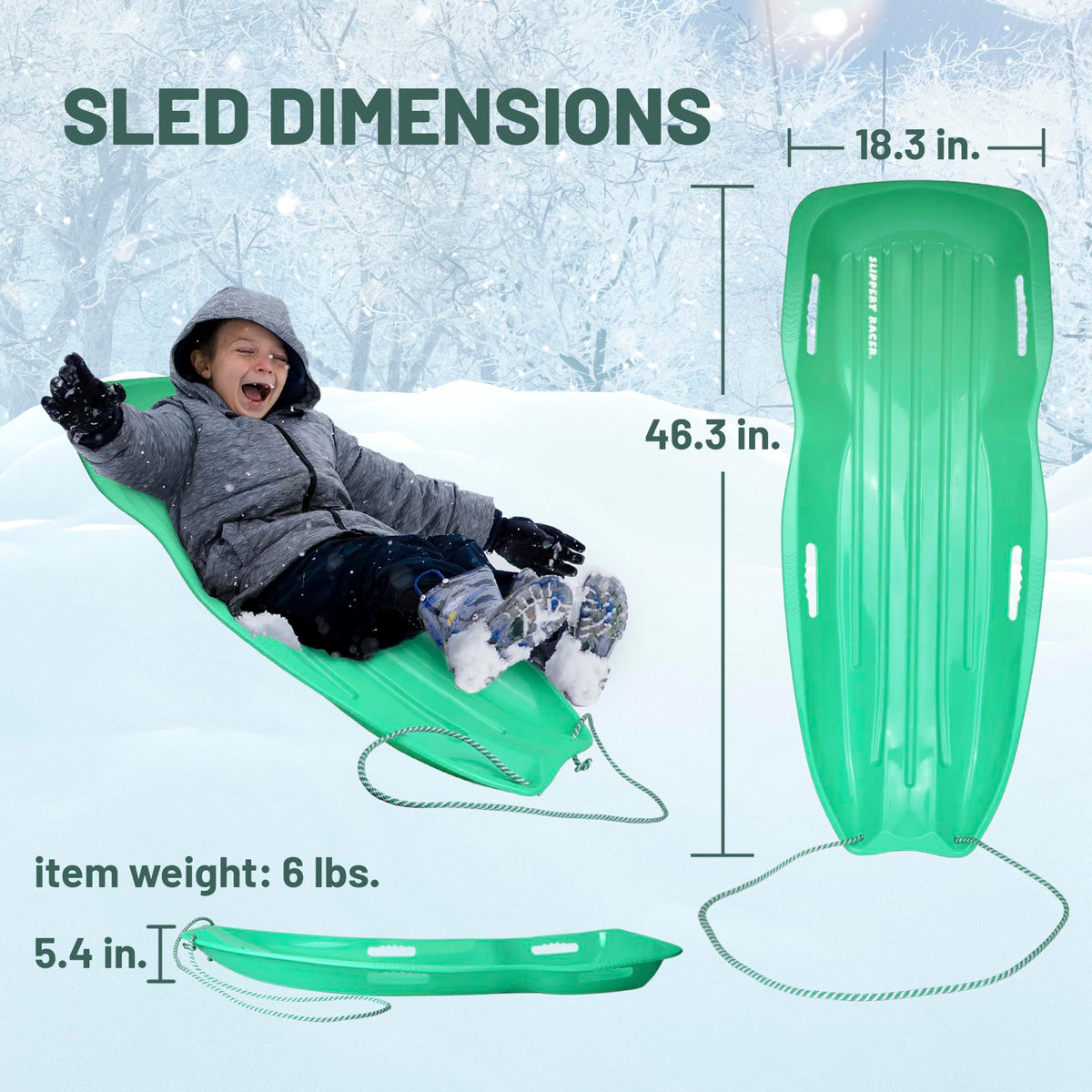 Downhill Toboggan Snow Sled K197