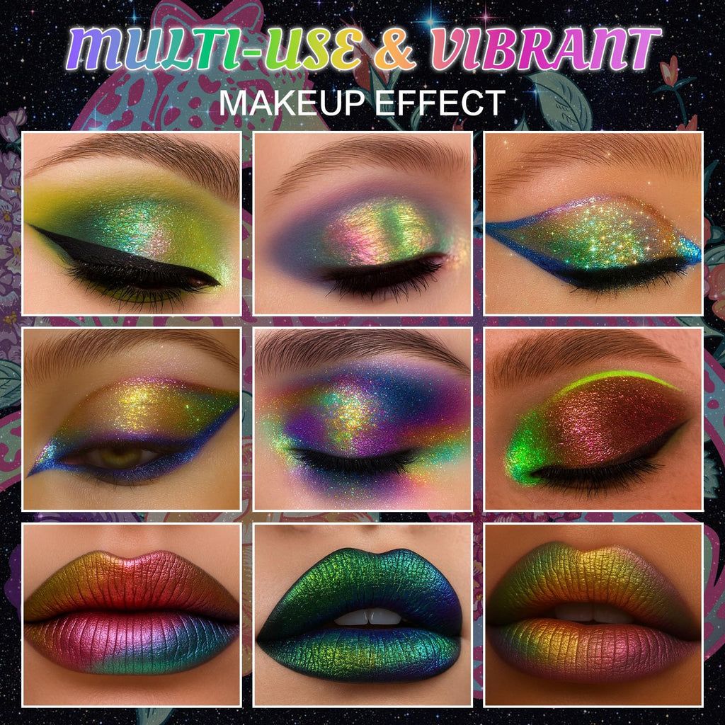 10 Colors Multichrome Shimmer Eyeshadow Palette U729