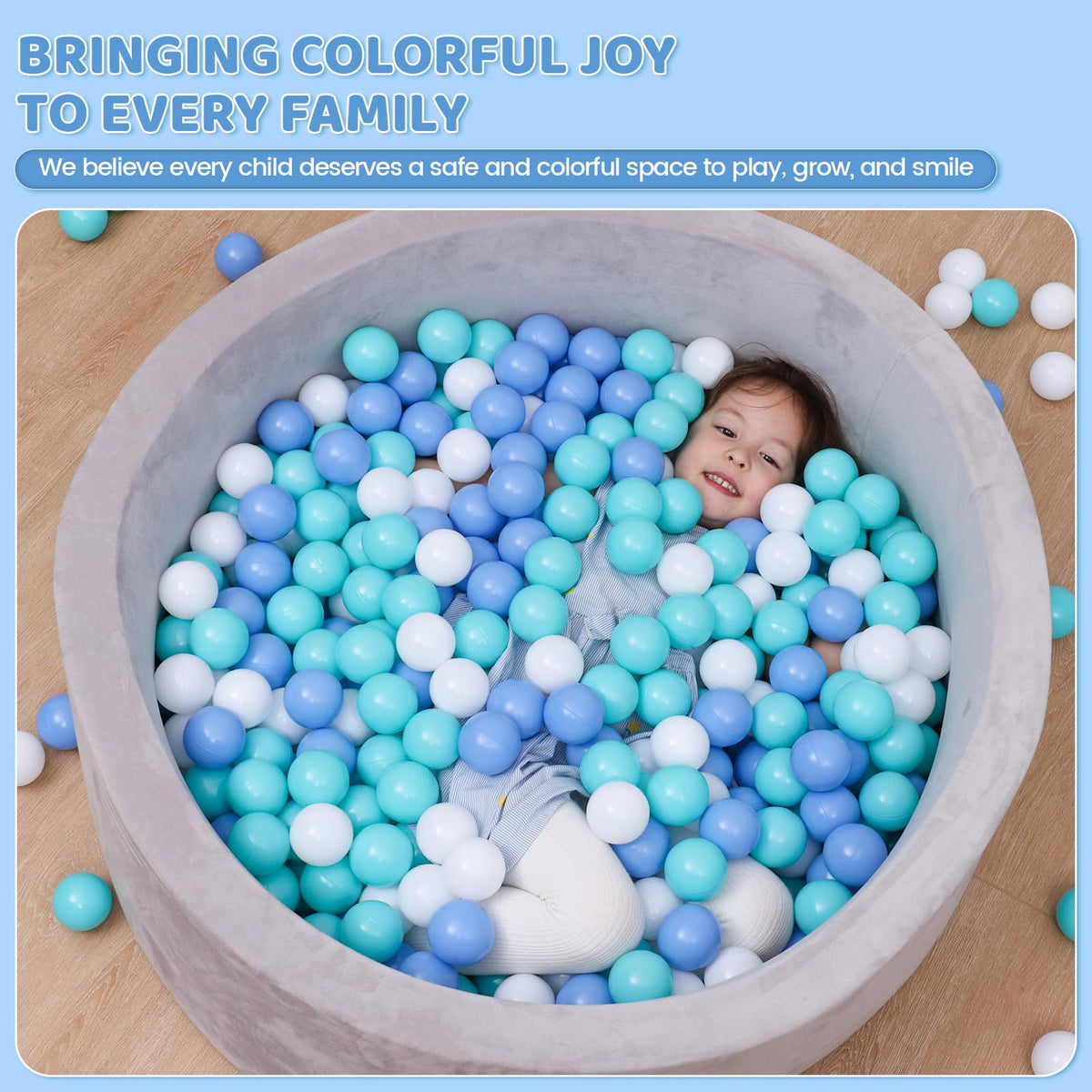 BPA Free Crush Proof Plastic Ball Pit Balls 2.15 Inch S145