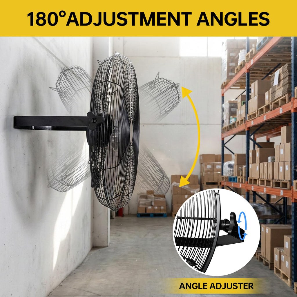 20 Inch High Velocity Metal Wall Mount Fan K430836