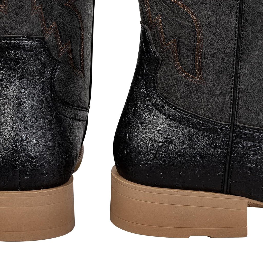 Mens Cowboy Boots Square Toe Wide Fit I656