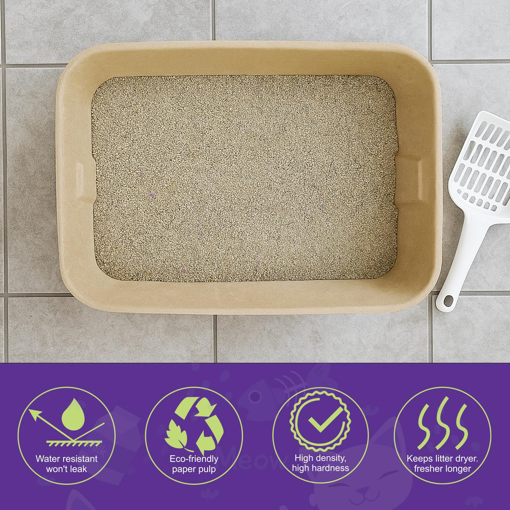 8 Pack Disposable Litter Boxes N781500