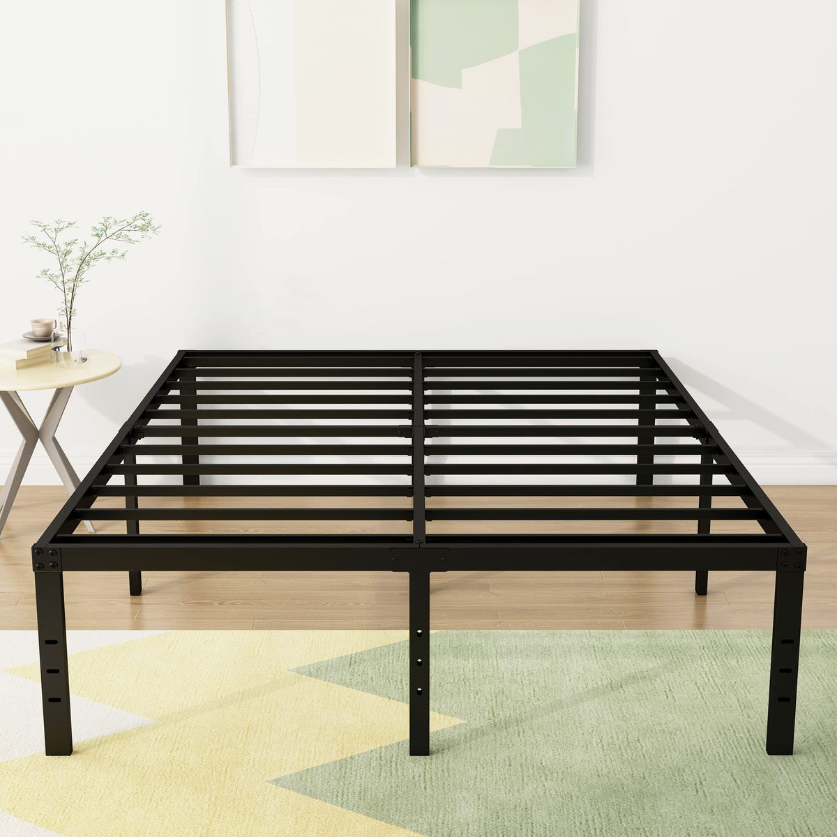 18 Inch High Queen Size Bed Frame with Storage S304771