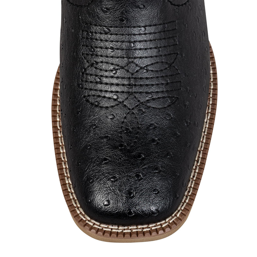 Mens Cowboy Boots Square Toe Wide Fit I656