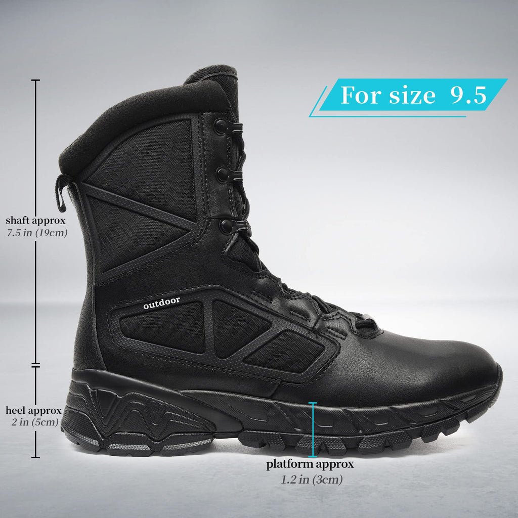 Lightweight Side Zipper Tactical Work Boots V405