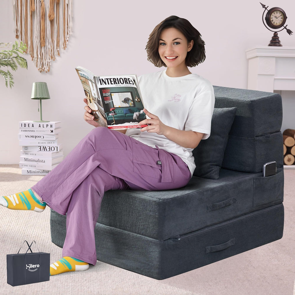 Folding Convertible Sofa Bed with Bag P8696