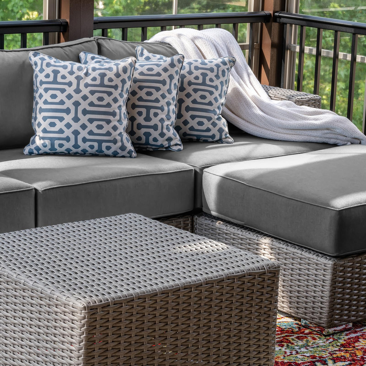 14 Piece Outdoor Waterproof Cushion Covers with Zipper X480