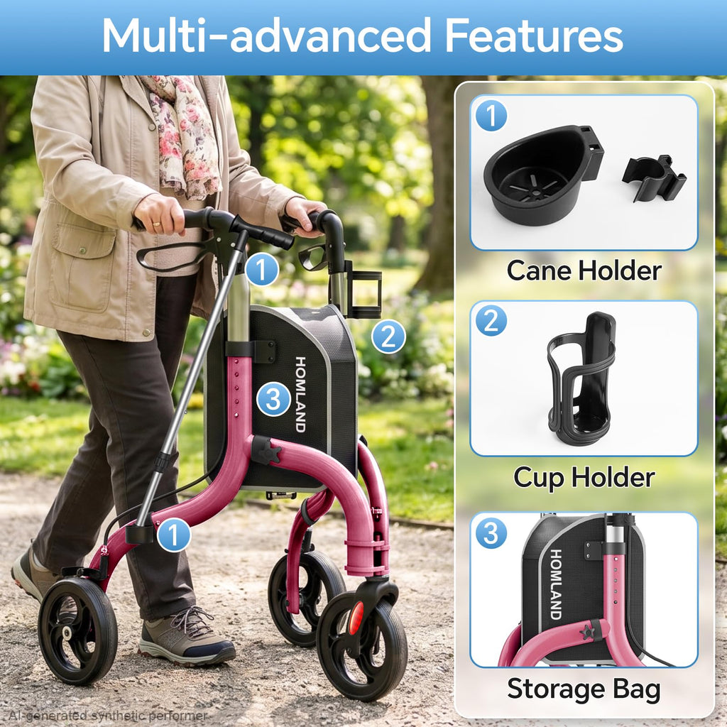 Foldable 3 Wheel Walkers Y415620