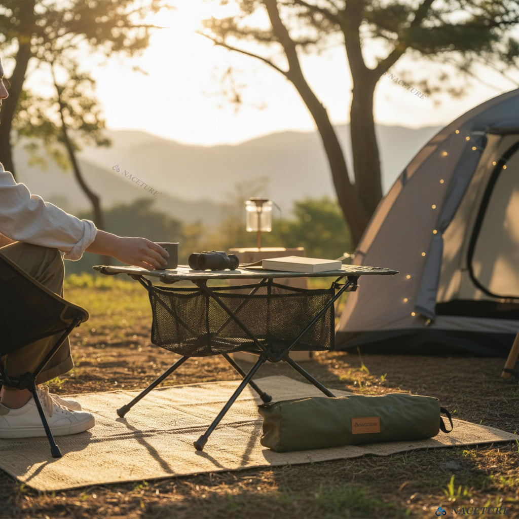 Ultralight Foldable Camping Table with Mesh Q939