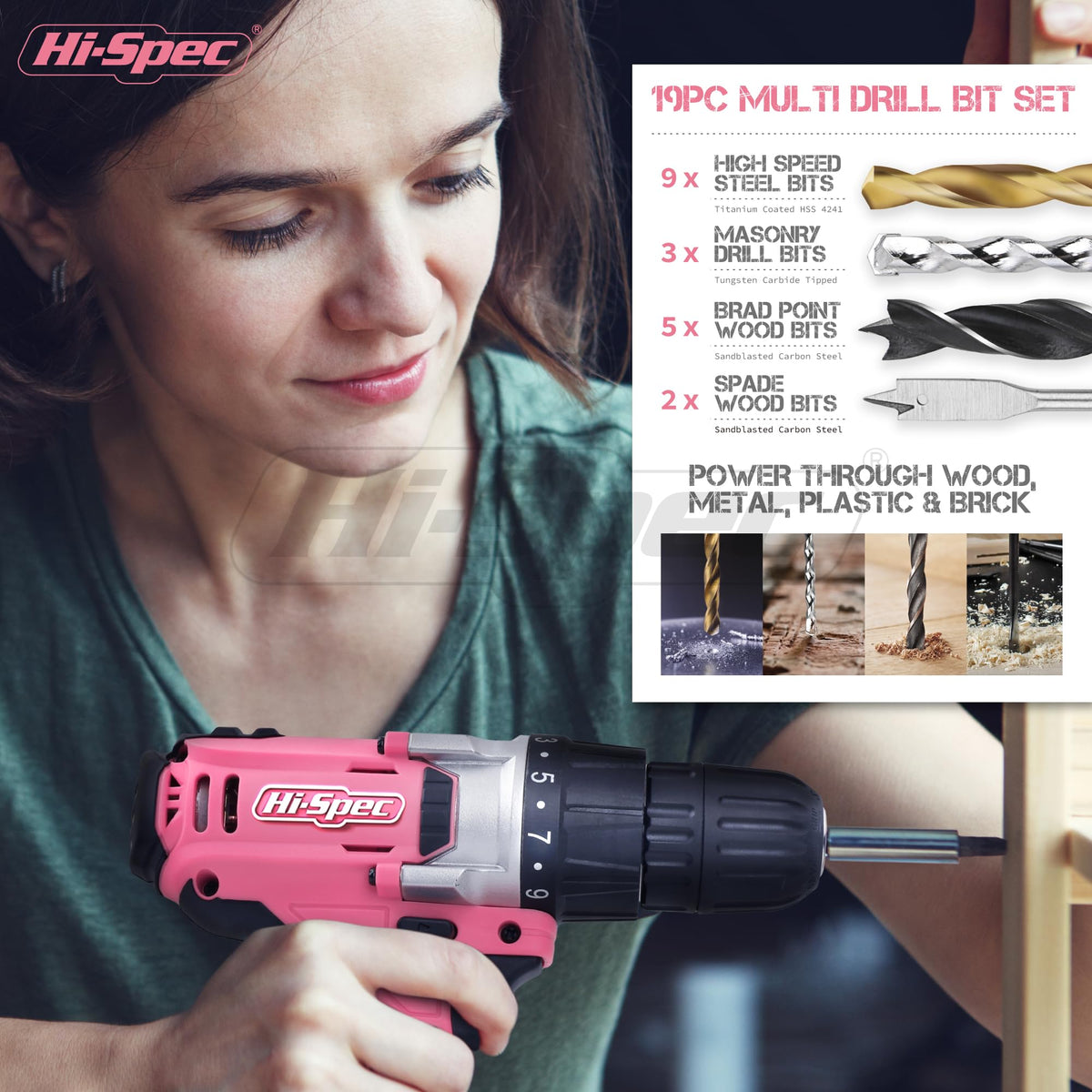 18V Cordless Drill Tool Set Z5715