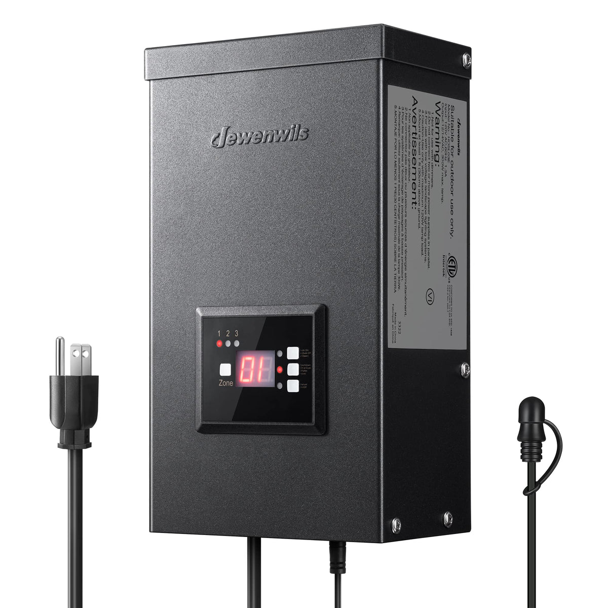 200W Low Voltage Landscape Transformer with Timer and Photocell Sensor O697528