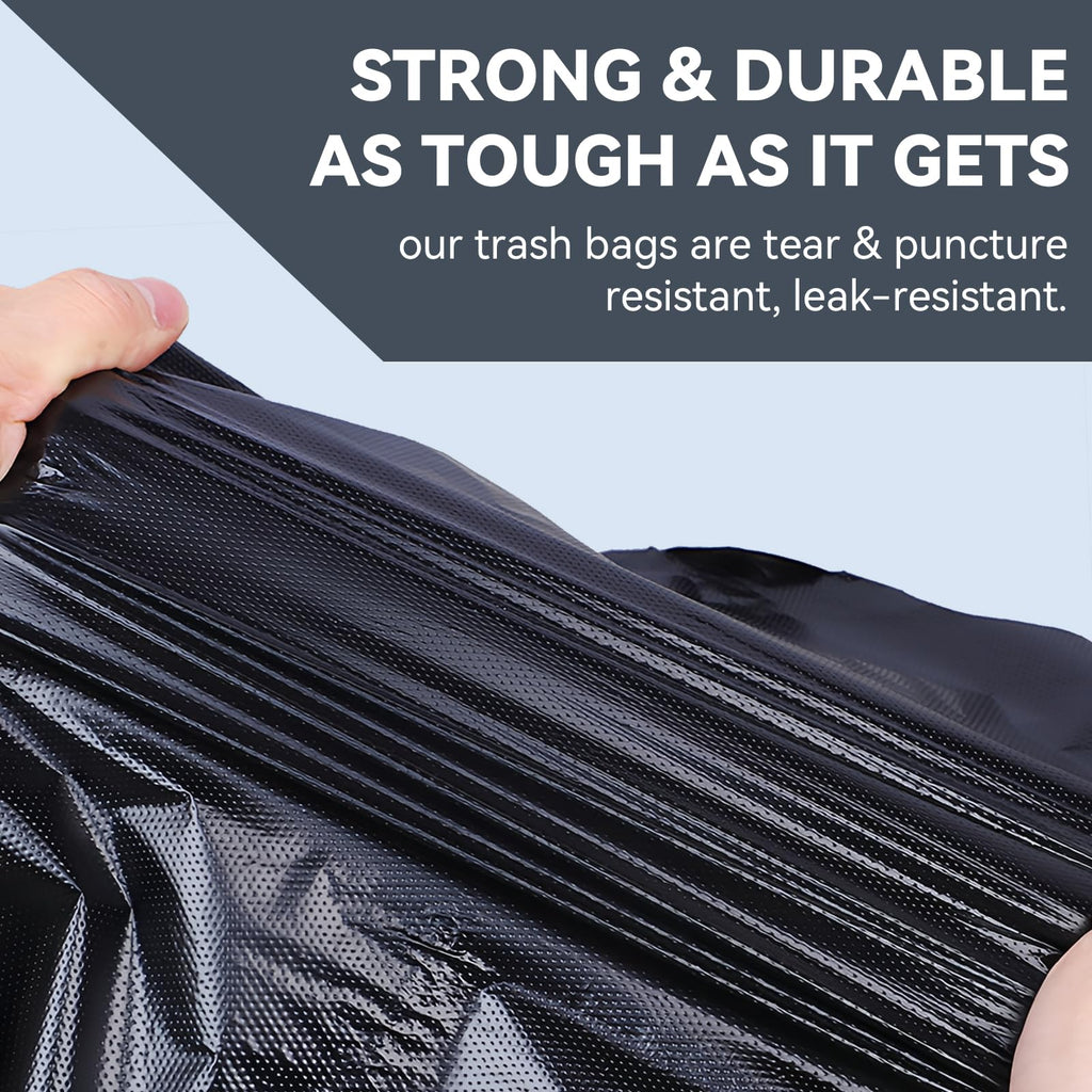 45 Gallon Heavy Duty Black Plastic Trash Bags 50 Count T699729