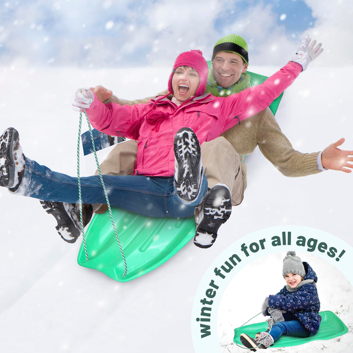Downhill Toboggan Snow Sled K197