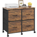 4 Drawer Mobile Lateral File Cabinet I870