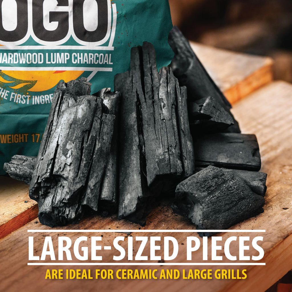 17.6 Pound Bag 2-Pack Hardwood Lump Charcoal K18818