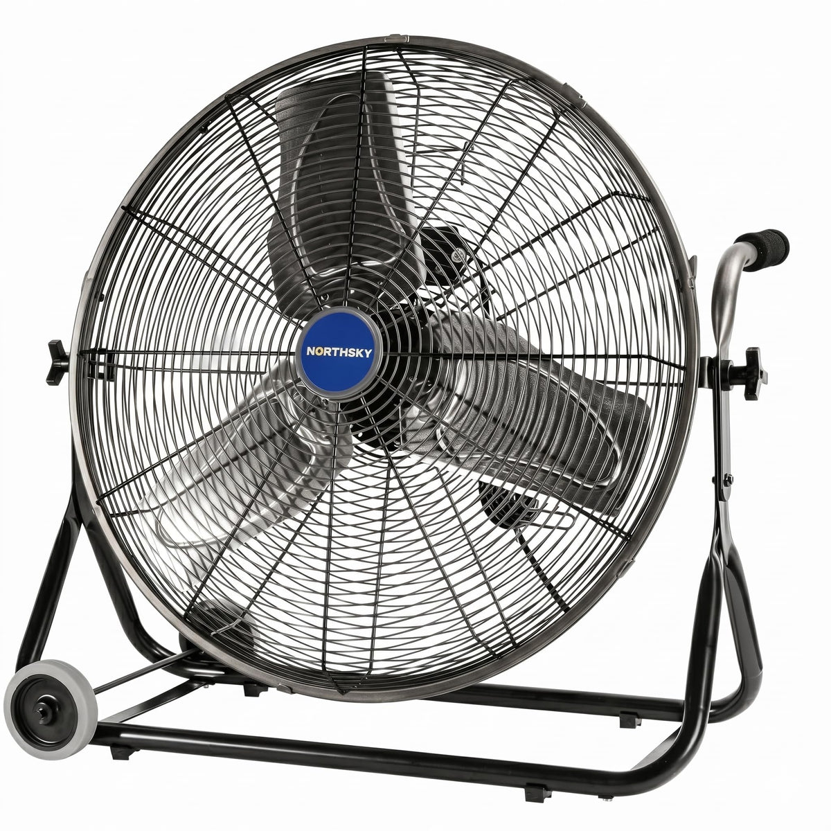 24" High Velocity Industrial Floor Fan, 3-Speed 4950 CFM Metal Fan T329378