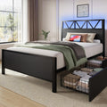 Twin XL Bed Frame with 2 Storage Drawers B928040