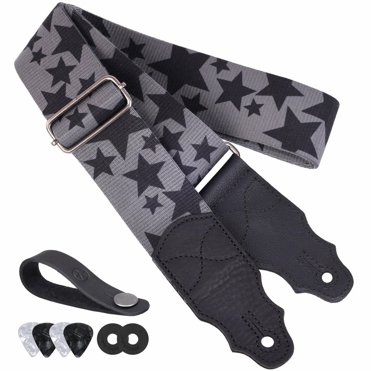 2 Inches Guitar Strap with Leather End H830367