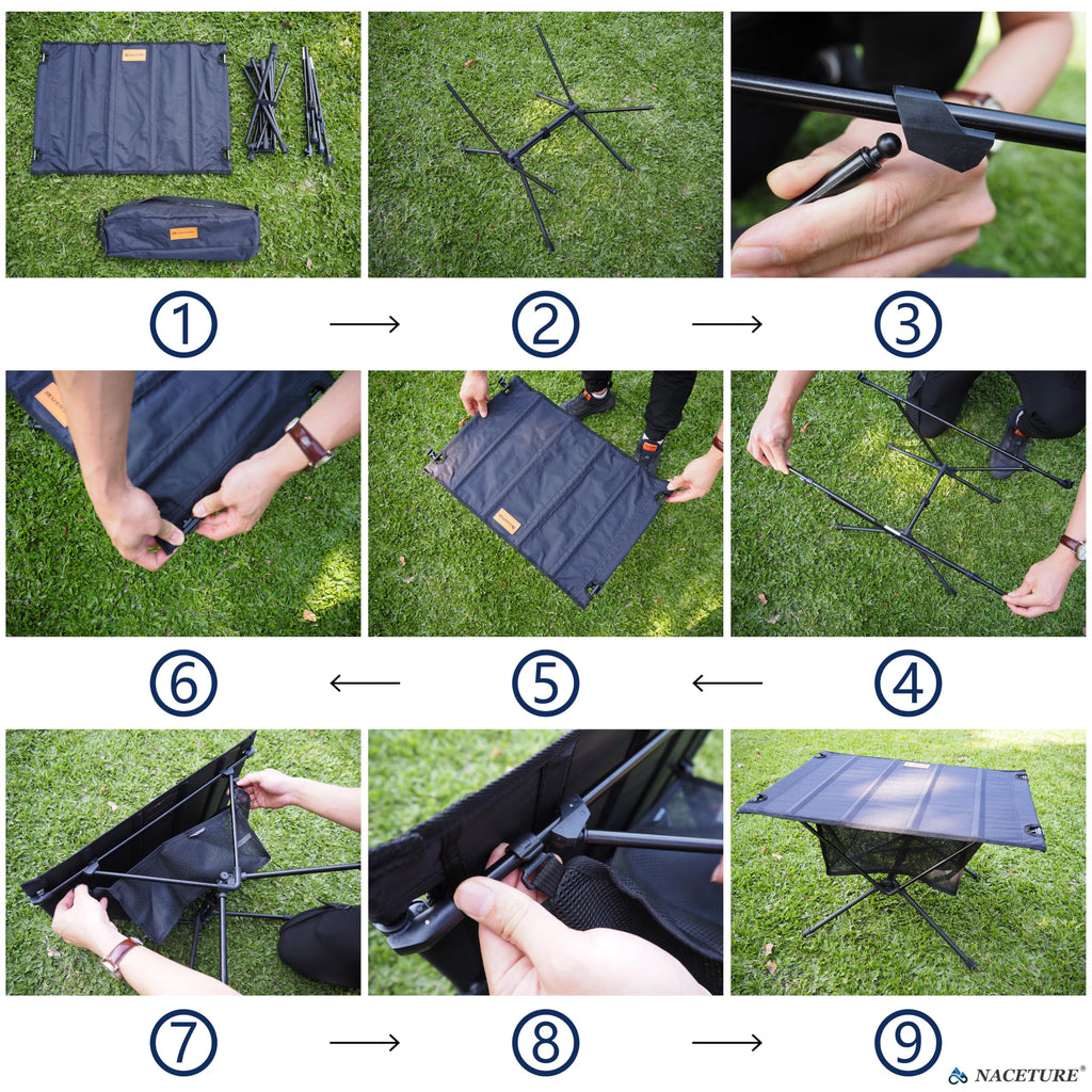 Ultralight Foldable Camping Table with Mesh Q939