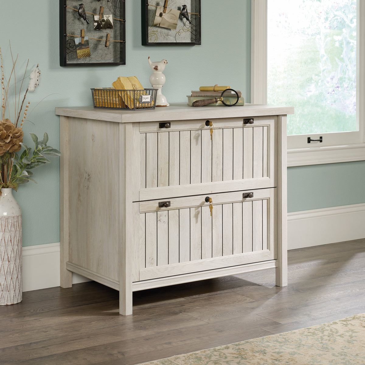 2 Drawer Lateral File Cabinet with Lock I7288