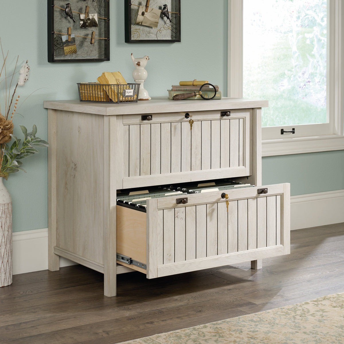2 Drawer Lateral File Cabinet with Lock I7288