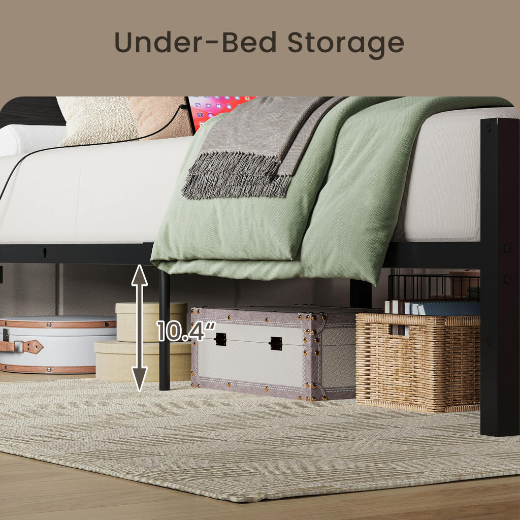 Twin XL Bed Frame with 2 Storage Drawers B928040